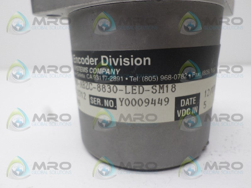 BEI H25D-SB-200-ABZC-8830-LED-SM18 924-01002-2712 ENCODER NSNP