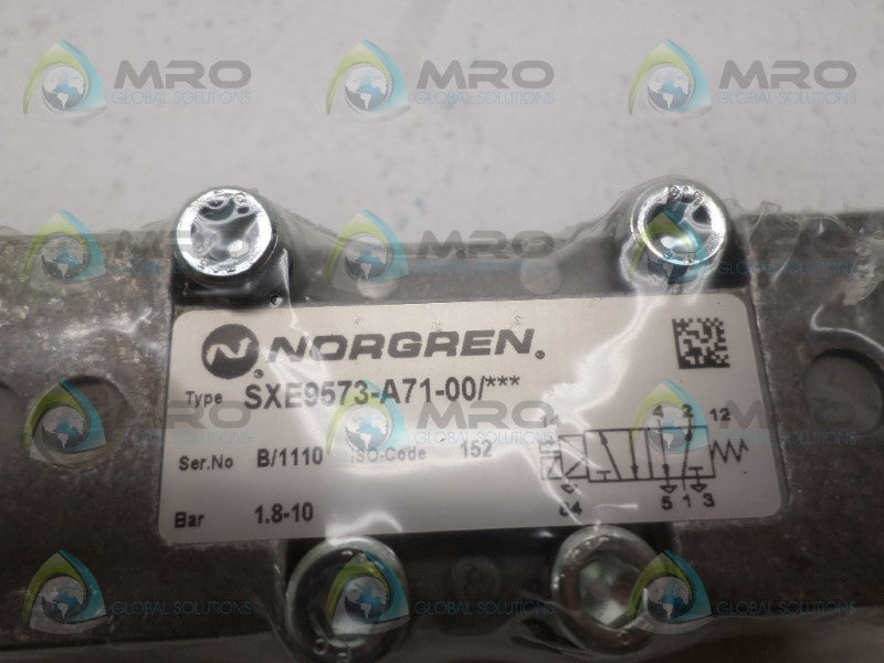 NORGREN SXE9573-A71-00 SOLENOID VALVE NSMP