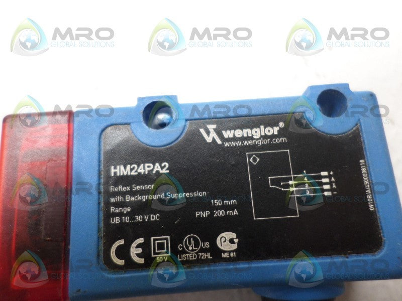WENGLOR HM24PA2 REFLEX SENSOR  UNMP