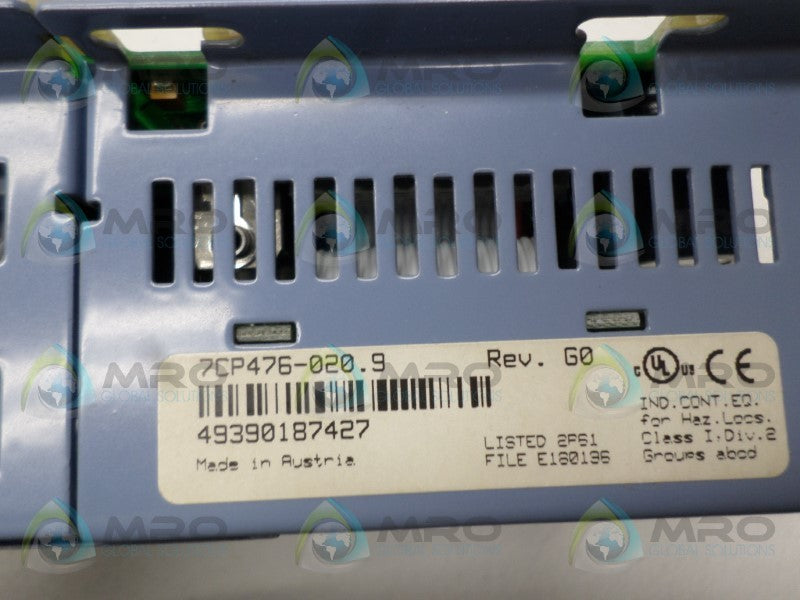 B&R AUTOMATION 7CP476-020.9 CPU MODULE UNMP