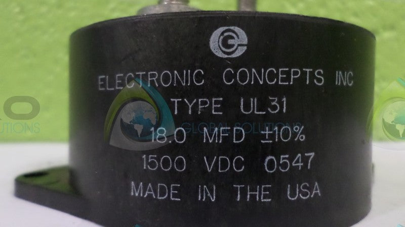 ELECTRONIC CONCEPTS UL31 CAPACITOR UNMP