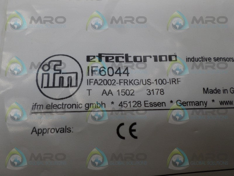 IFM EFECTOR IF6044 PROXIMITY SENSOR NSMP