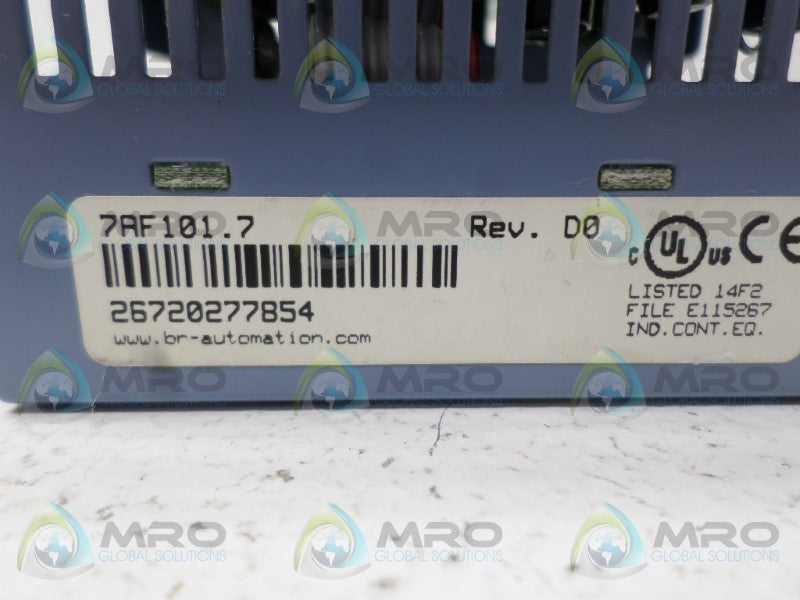 B&R AUTOMATION 7AF101.7 INTERFACE MODULE UNMP
