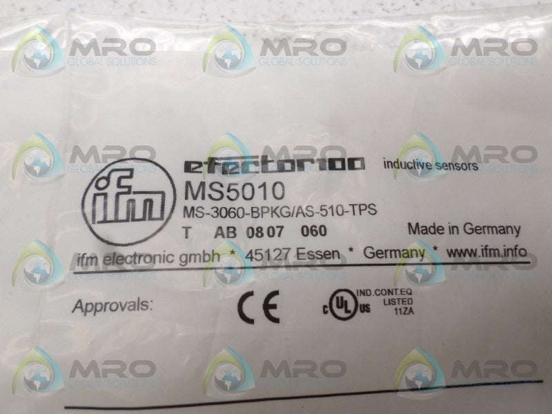 IFM EFECTOR MS5010 MAGNETIC SENSOR NSMP