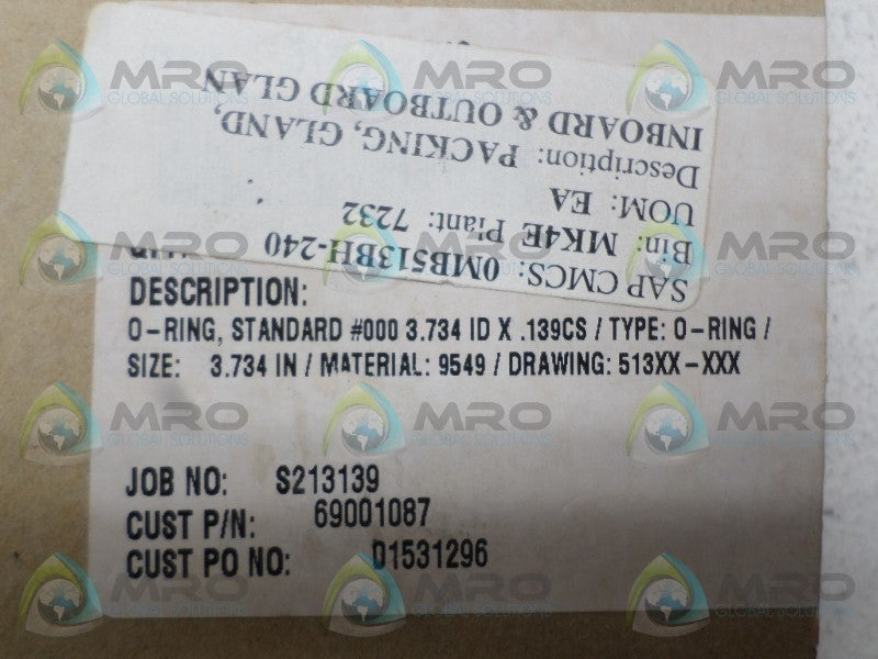 JOHN CRANE 69001087 O-RINGS NSMP