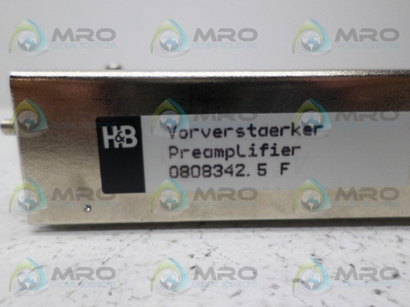 H&B 0808342.5 PRE-AMPLIFIER NSNP