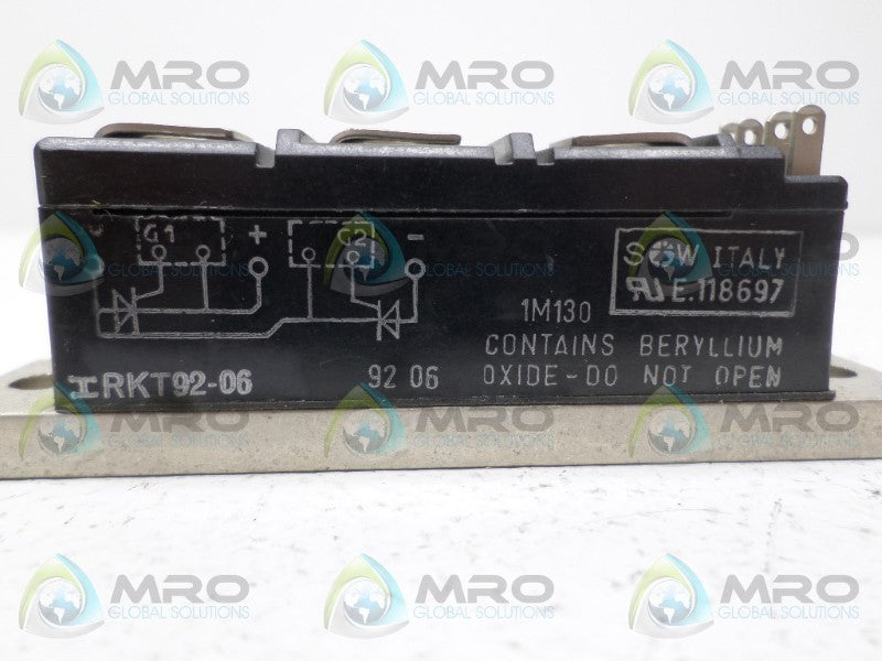 INTERNATIONAL RECTIFIER IRKT92-06 POWER MODULE NSNP