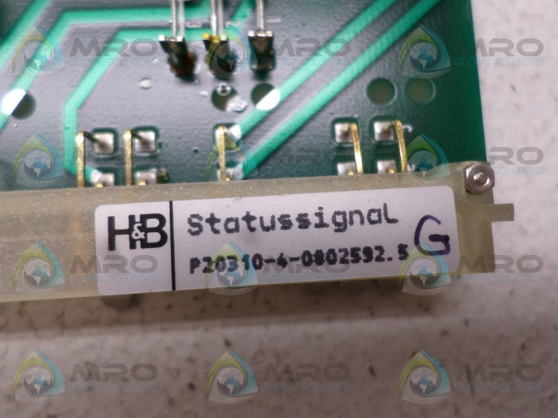 H&B P20310-4-0802592.5G STATUS SIGNAL NSNP