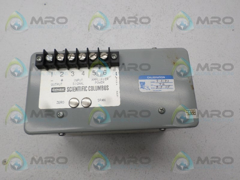 SCIENTIFIC COLUMBUS VT110PAN7 PROCESS CONTROL VOLTAGE TRANSDUCER UNMP