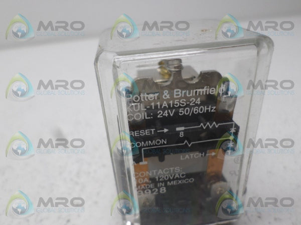POTTER & BRUMFIELD KUL-11A15S-24 RELAY 24V UNMP