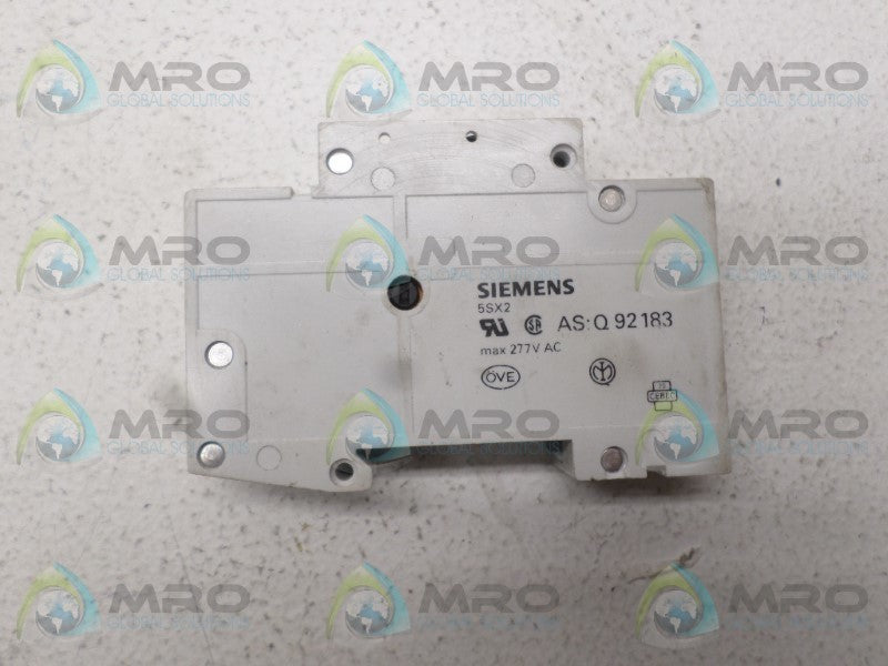 SIEMENS 5SX2115-7 CIRCUIT BREAKER 1.6A UNMP