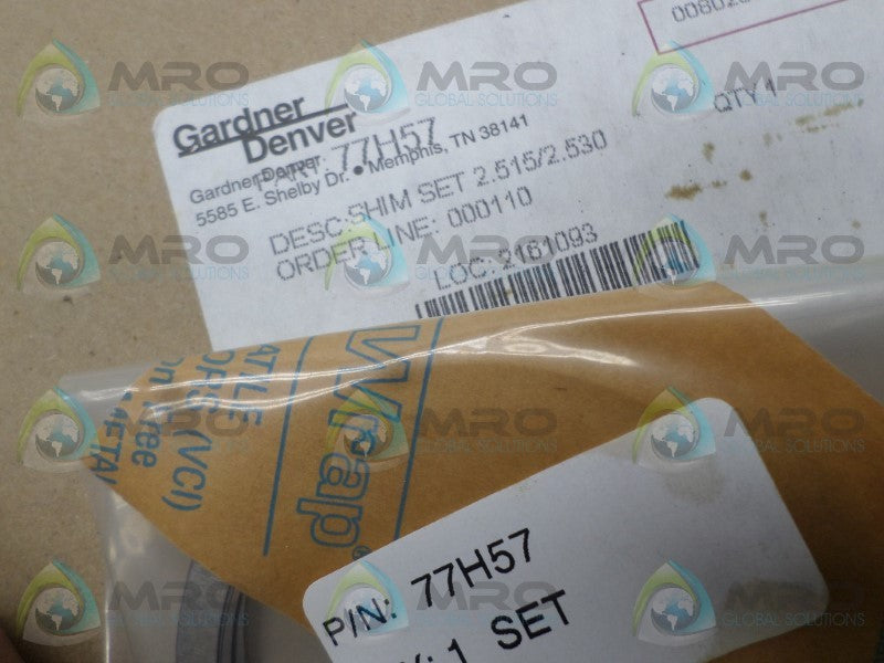 GARDNER DENVER 77H57 SHIM SET NSNP