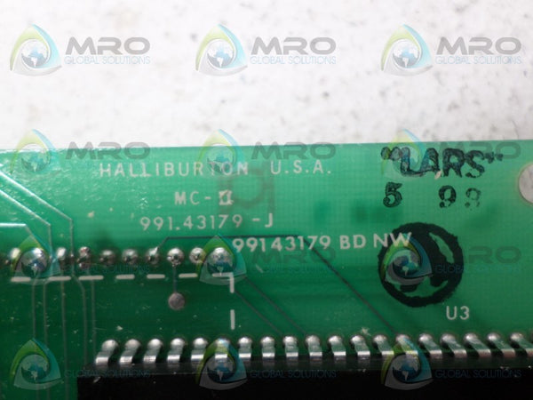 HALLIBURTON 99143179 FLOW ANALYZER BOARD NSNP