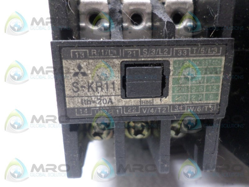 MITSUBISHI S-KR11 CONTACTOR 100V UNMP