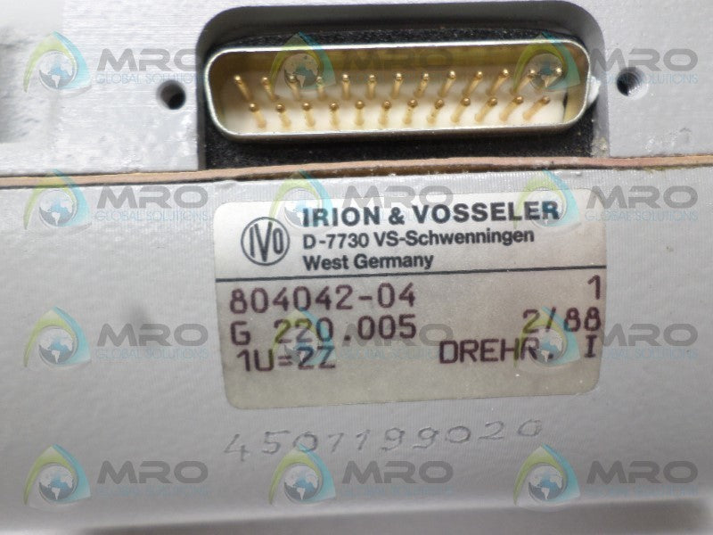 IRIOM & VOSSELER 804042-04 COUNTER NSNP