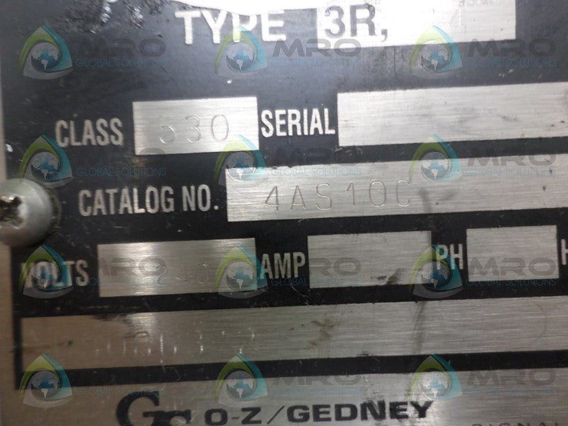 GEDNEY 4AS10C INERTIA SWITCH NSNP