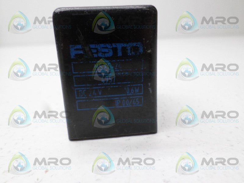 FESTO MSXG-24 SOLENOID COIL 24VDC UNMP