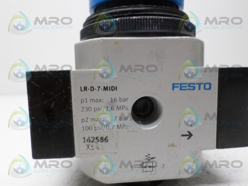 FESTO LR-D-7-MIDI PRESSURE REGULATOR UNMP