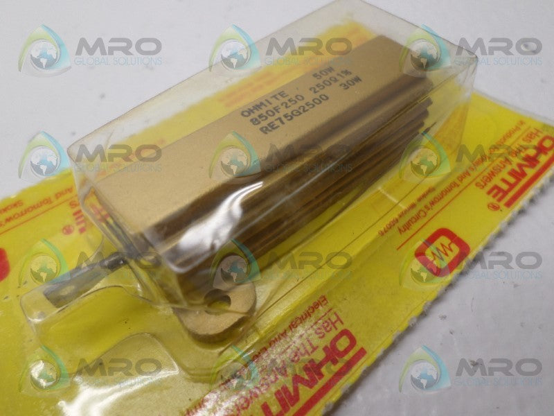 OHMITE 850F250 RESISTOR 250 OHMS NSMP