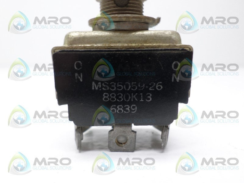 EATON MS35059-26 8830K13 TOGGLE SWITCH UNMP