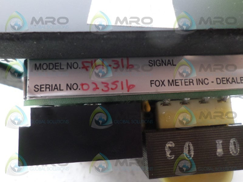 FOXMETER F161-316 F000-316 DIGITAL METER NSNP