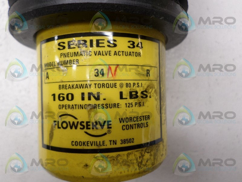 FLOWSERVE A34NR PNEUMATIC VALVE ACTUATOR NSNP