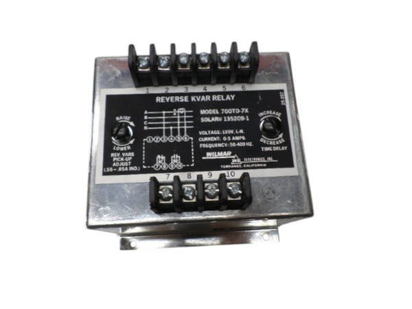WILMAR 700TD-7X REVERSE KVAR RELAY 120V UNMP