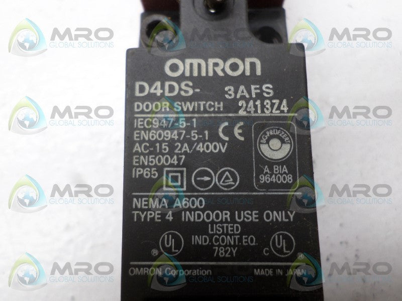 OMRON D4DS-3AFS DOOR SWITCH UNMP