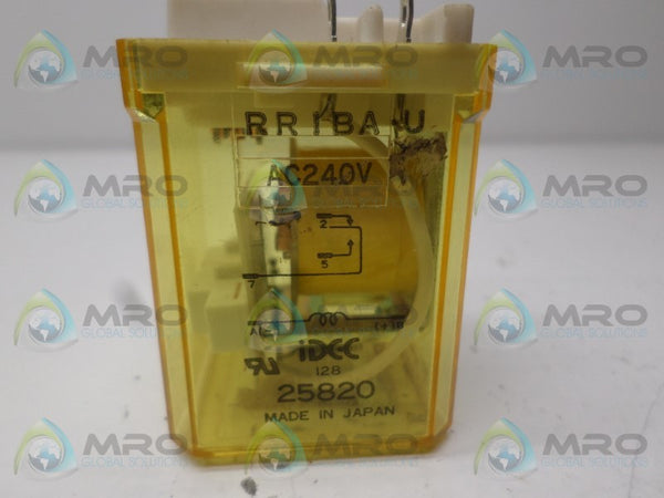 IDEC RRIBA-U RELAY 240VAC UNMP
