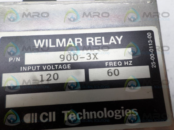 WILMAR 900-3X RELAY 120V NSNP
