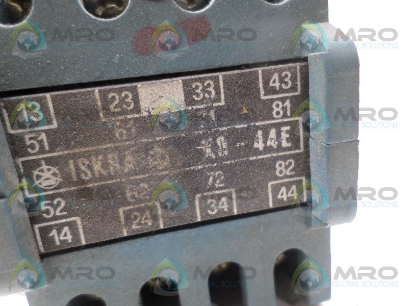 ISKRA X0-44E CONTACTOR 220V UNMP