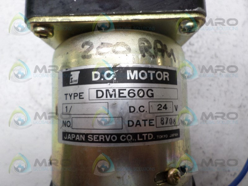 JAPAN SERVO DME60G DC MOTOR UNMP