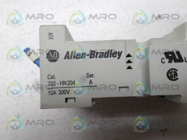 ALLEN BRADLEY 700-HN204 SER. A RELAY SOCKET UNMP
