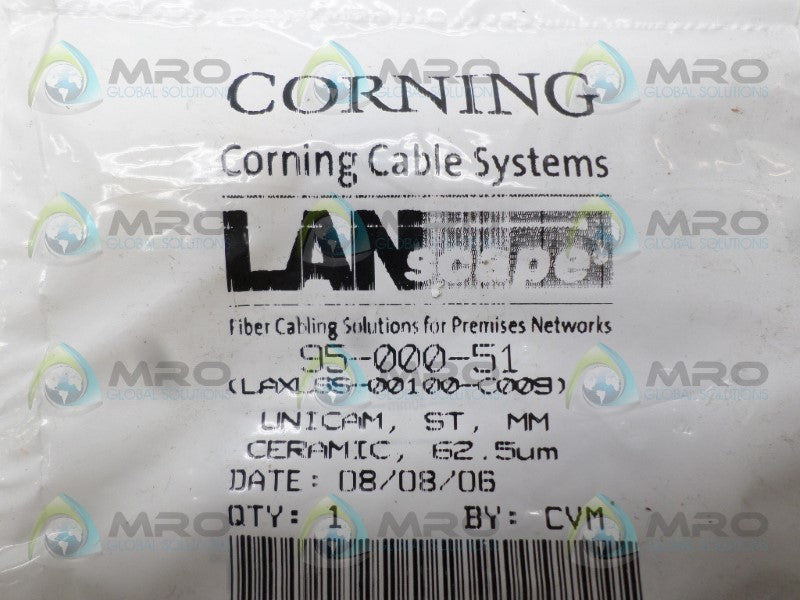 CORNING 95-000-51 FIBER OPTIC CONNECTOR NSMP