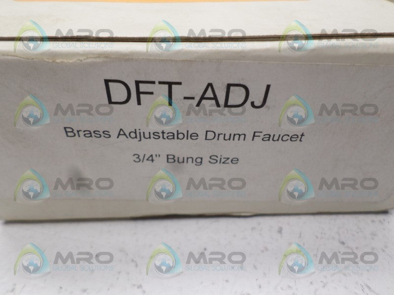 VESTIL DFT-ADJ BRASS ADJUSTABLE DRUM FAUCET NSMP