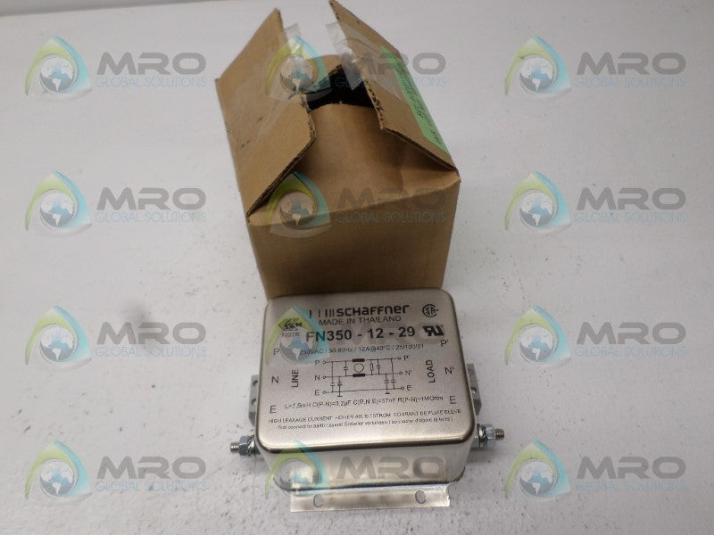 SCHAFFNER FM350-12-29 RFI POWER LINE FILTER NSMP