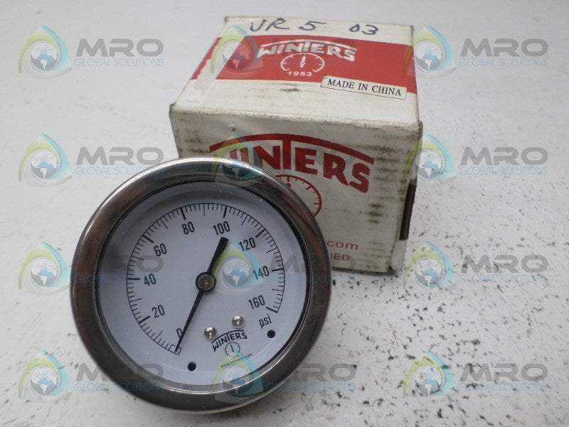 WINTERS P925R1-DRY PRESSURE GAUGE 0-160 PSI NSMP