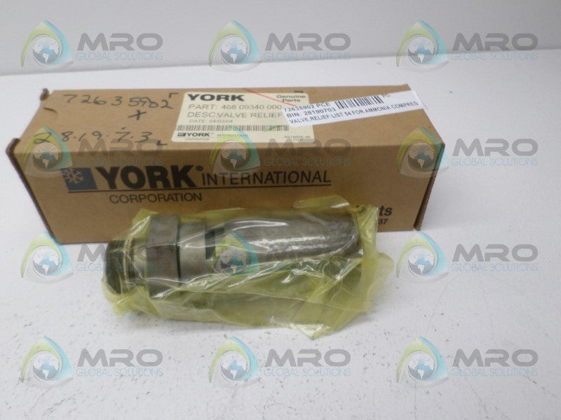 YORK 46809340000 RELIEF VALVE NSMP