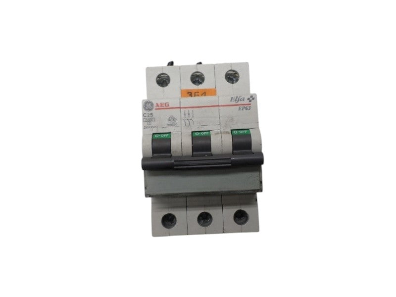 GENERAL ELECTRIC EP63C25 CIRCUIT BREAKER 25V UNMP