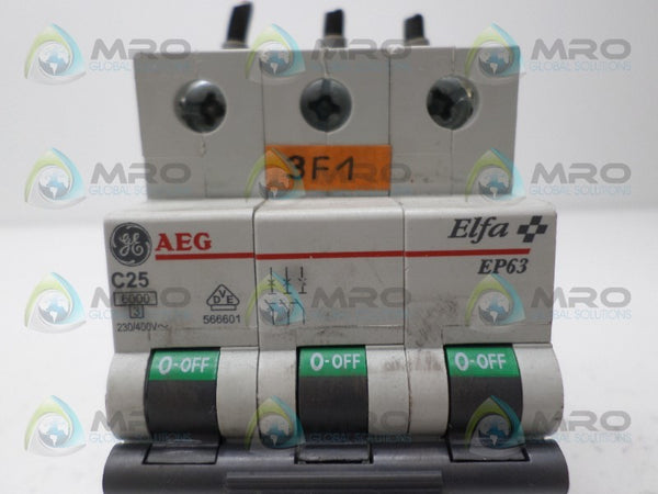 GENERAL ELECTRIC EP63C25 CIRCUIT BREAKER 25V UNMP