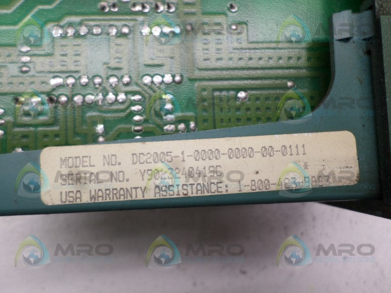 HONEYWELL DC2005-1-0000-0000-00-0111 TEMPERATURE CONTROLLER (AS PICTURED) UNMP