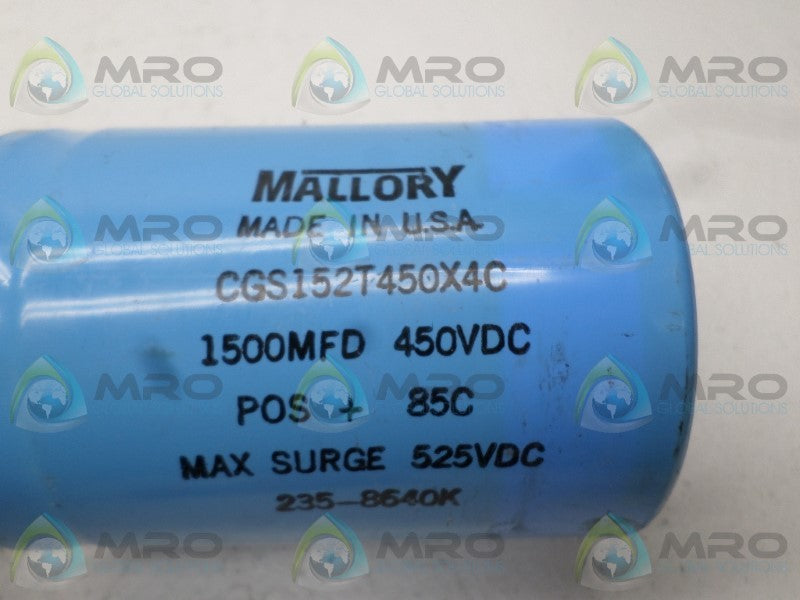 MALLORY CGS152T450X4C 450VDC UNMP