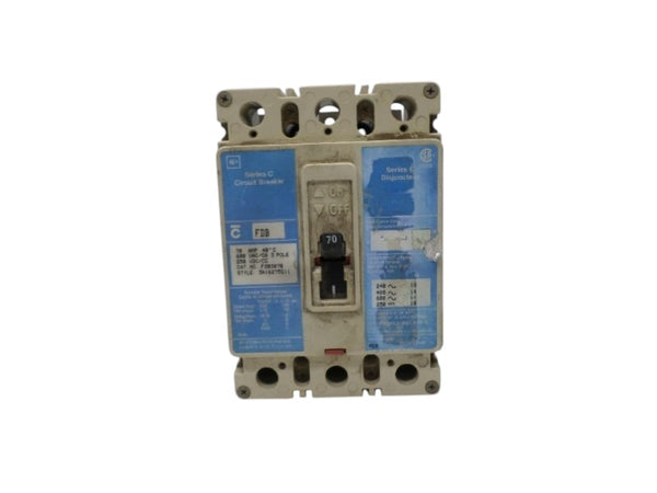 CUTLER HAMMER FDB3070 CIRCUIT BREAKER 70A UNMP