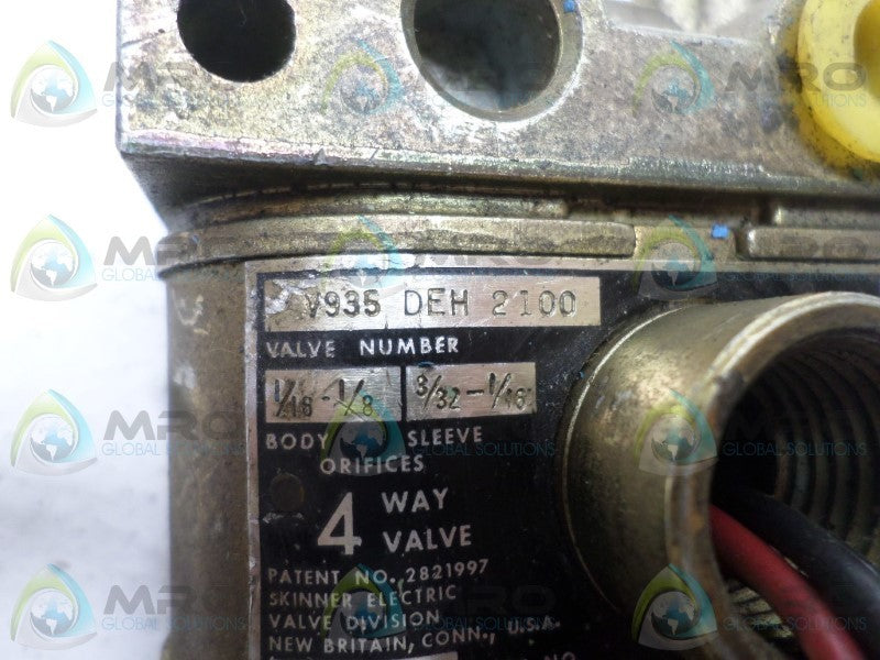 SKINNER V935DEH2100 SOLENOID VALVE UNMP