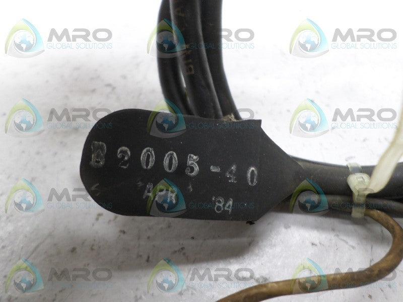 CONTROL PRODUCTS B2005-40 CABLE UNMP