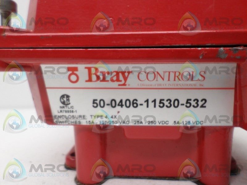 BRAY CONTROLS 50-0406-11530-532 VALVE STATUS MONITOR UNMP