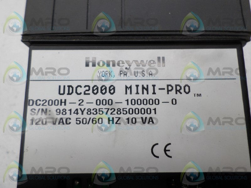 HONEYWELL DC200H-2-000-100000-0 TEMPERATURE CONTROLLER NSNP