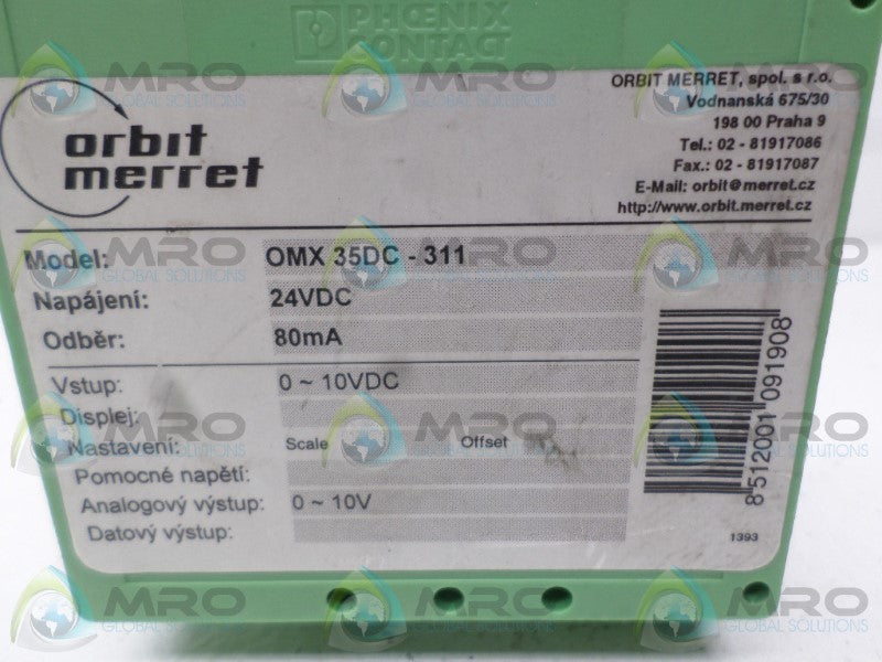 ORBIT MERRET OMX35DC-311 MODULE NSNP