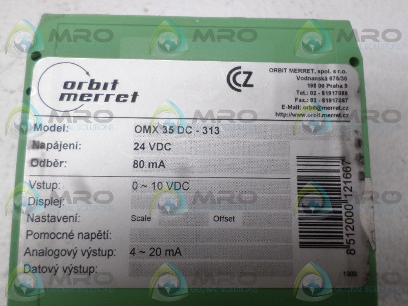ORBIT MERRET OMX35DC-313 MODULE NSNP