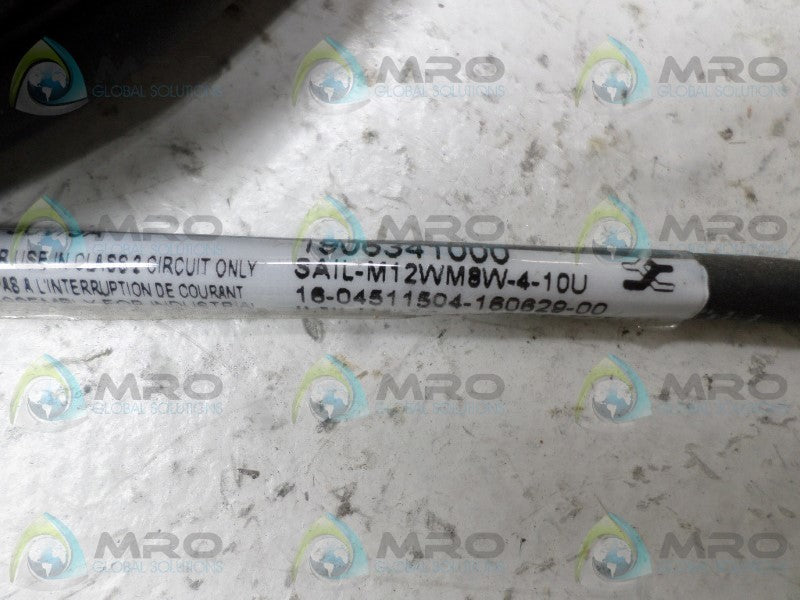 WEIDMULLER 1906341000 SAIL-M12WM8W-4-10U CABLE CONNETOR NSNP